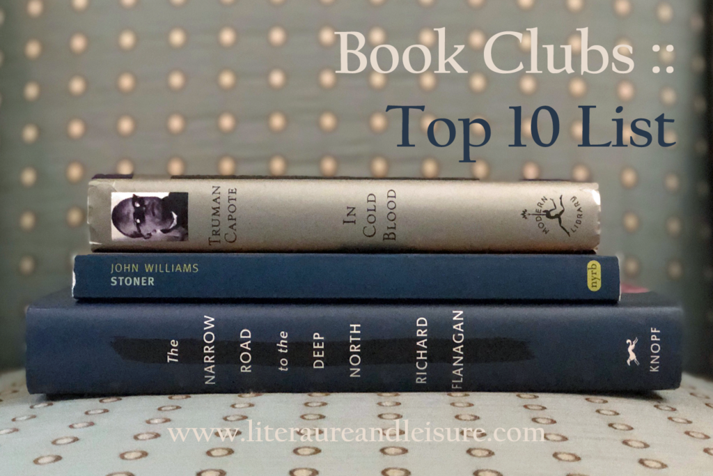 Three of our book club's all time top 10 reads