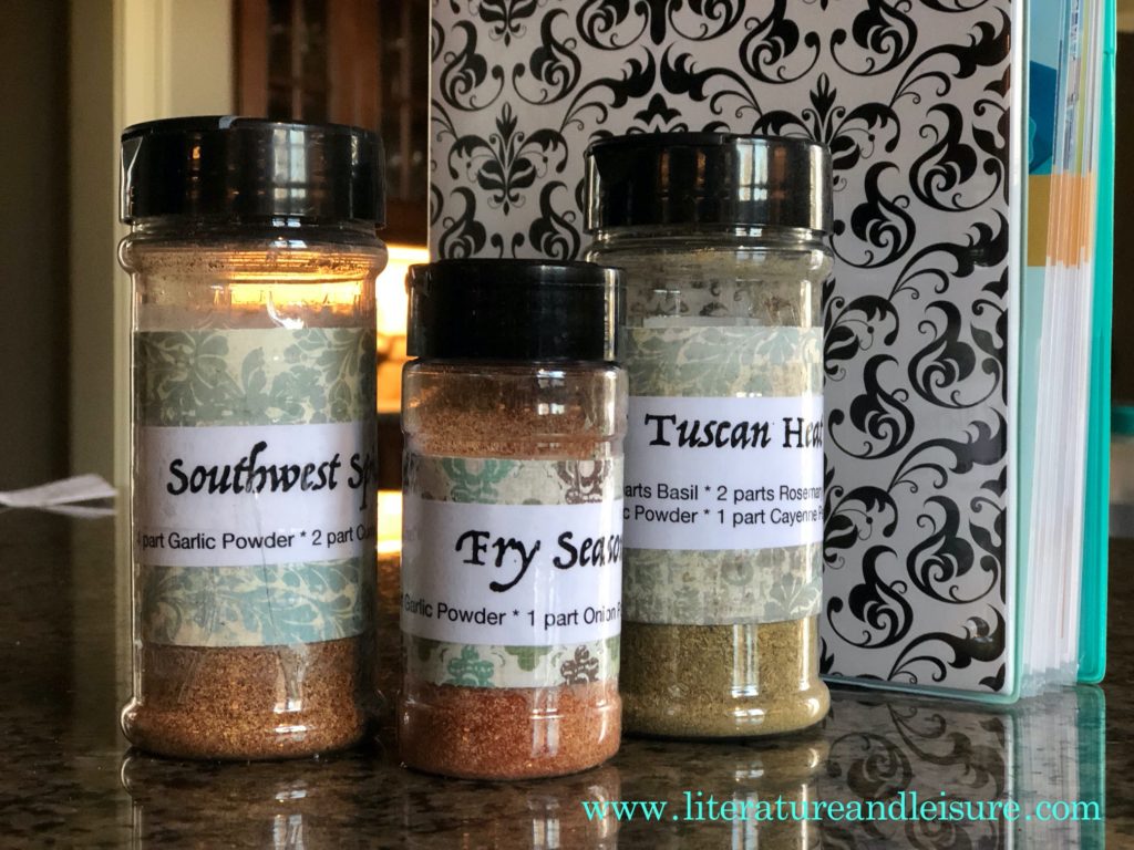EveryPlate Spice Blends and Recipe Binder