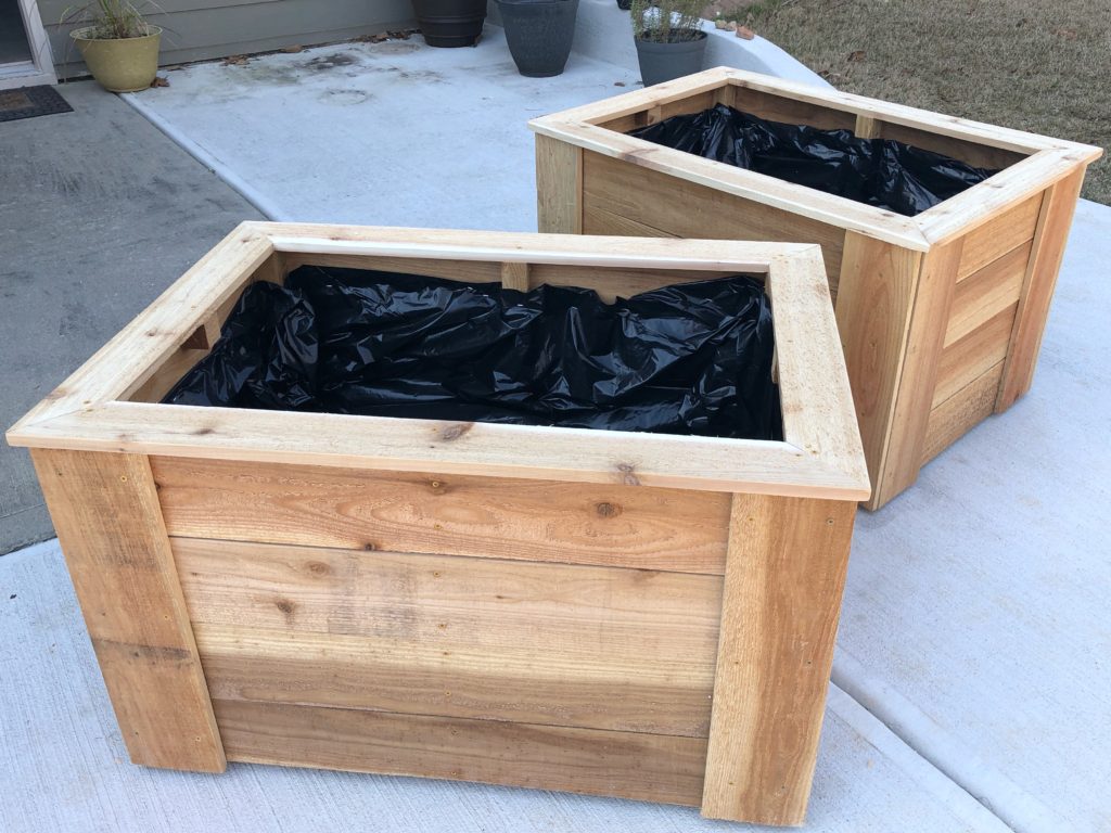Completed boxes pre stain