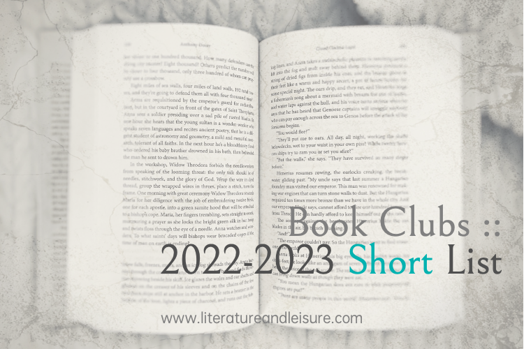 Book Club 2022-2023 Selections